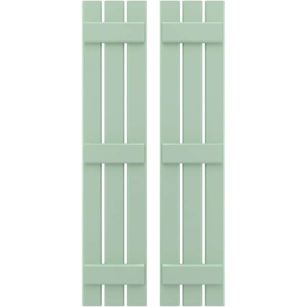 Ekena Millwork Americraft 3-Board, 3 Batten Exterior Real Wood Spaced Board-n-Batten Shutters, ARW401SB311X77SGH, PR ARW401SB311X77SGH - main
